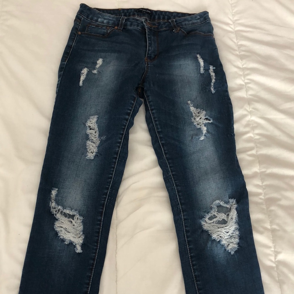 Medium blue wash jeans
